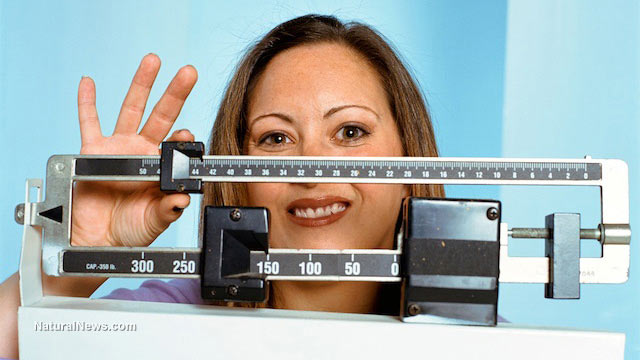 Woman-Weight-Loss-Scale-Adjusting